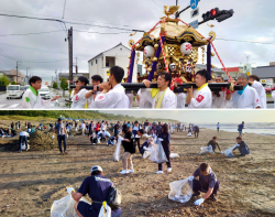 火産霊神社夏祭り「荒神さん」、高鍋クリーン活動に参加しました！